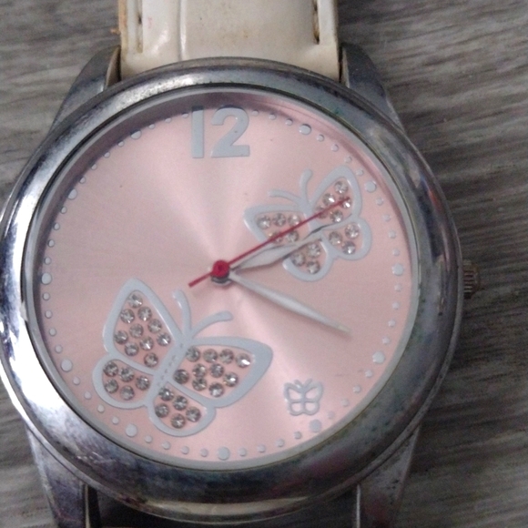 Women's beautiful butterfly watch, worn, need battery - Picture 1 of 11